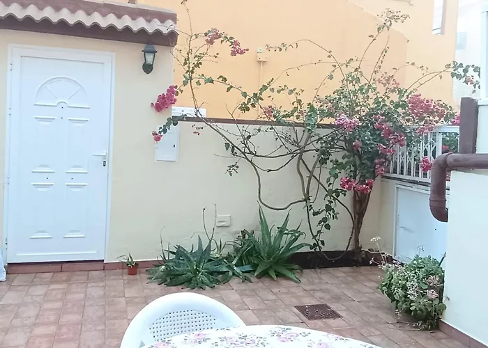 En primera línea de mar, casa,patio solarium La Bugamvulla Torrevieja